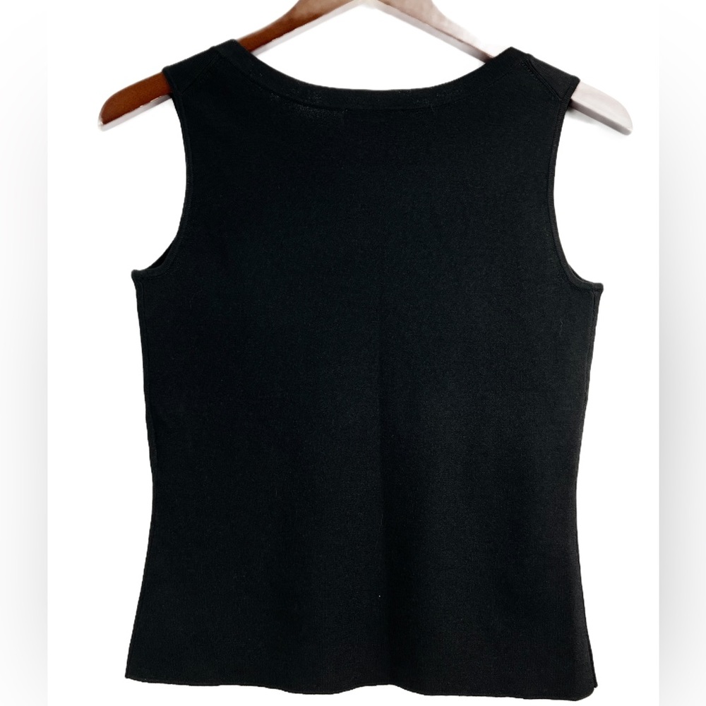 Talbots Charming Shell Black Classic Sleeveless C… - image 3